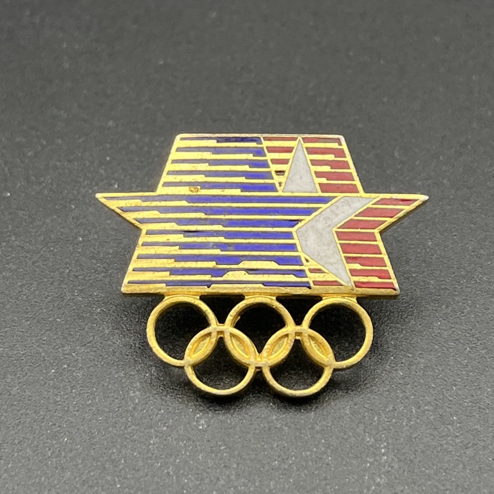 1984 Los Angeles Olympics Summer Games Logo‎ Rings Lapel Hat Pin